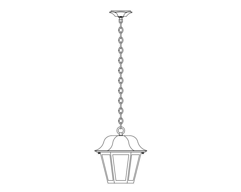 Manor LED, Medium, aluminum, Ceiling Mount, chain, opal acrylic, 12.4W LED, 3000K or 4000K, 120V